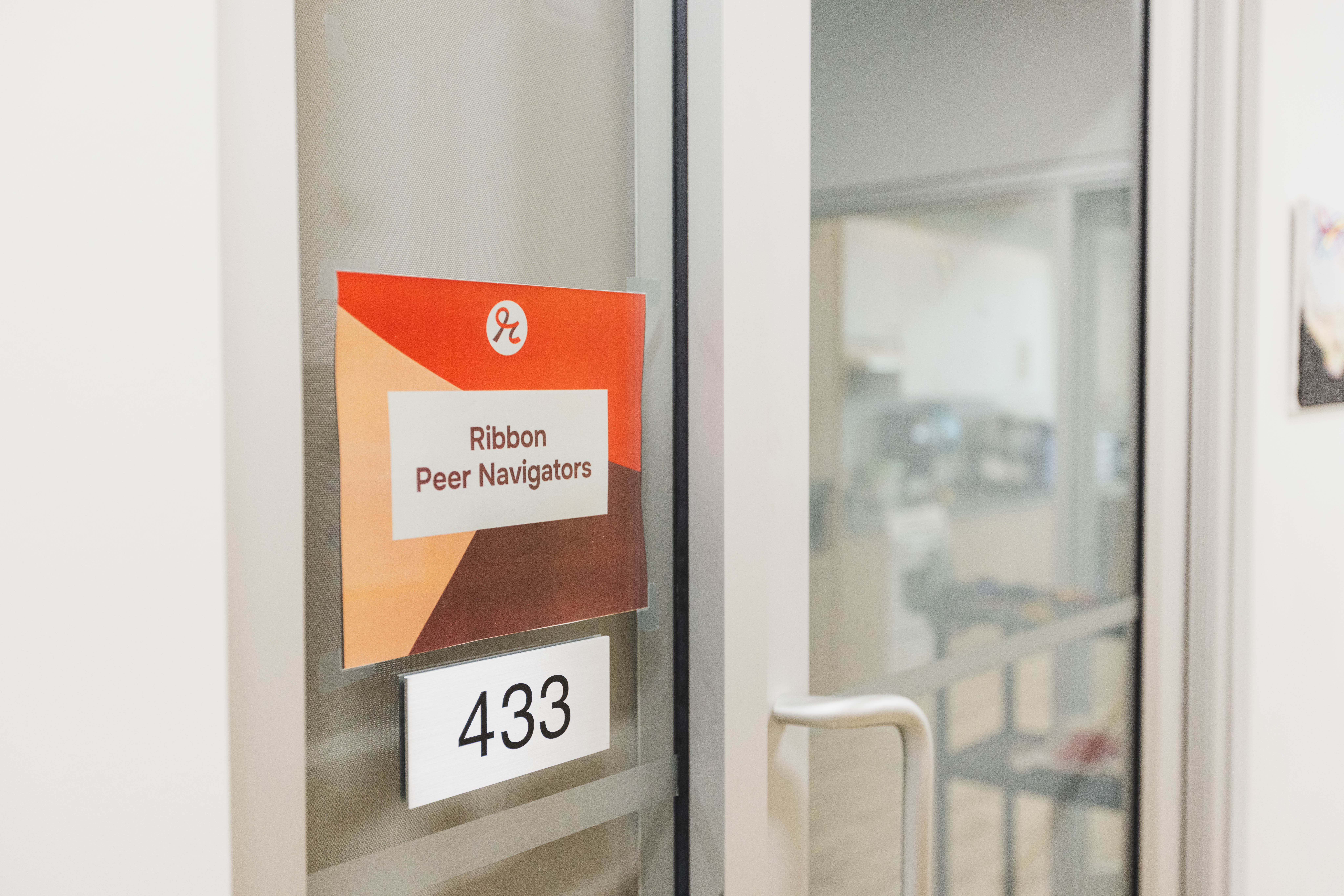 Peer Navigator Office Door with Signage